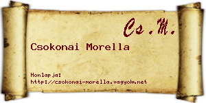 Csokonai Morella névjegykártya